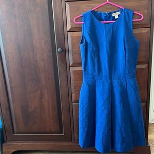 BROOKS BROTHERS Red Fleece Dress, Royal blue size 2, with pockets